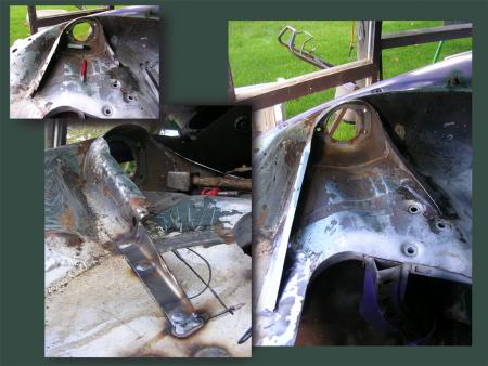 restauration des fixations d'amortisseur